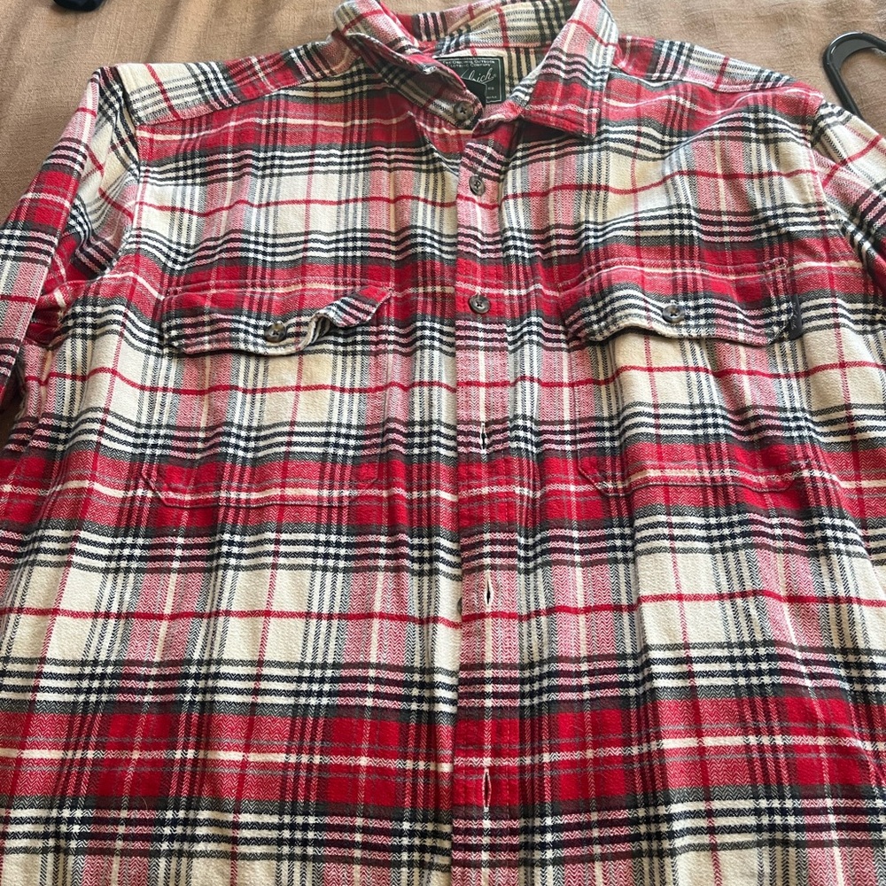 Woolrich Red Plaid Flannel Shirt